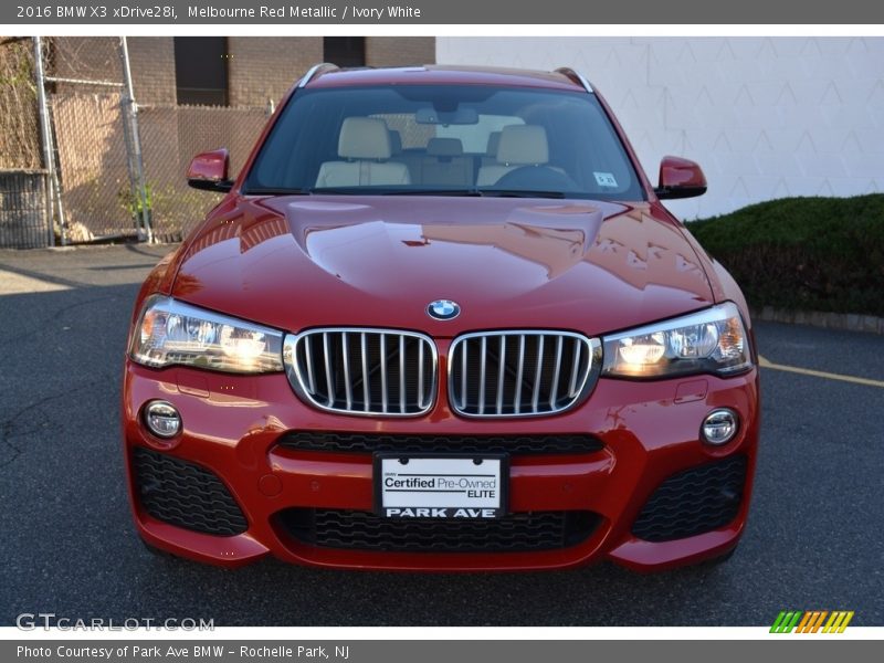 Melbourne Red Metallic / Ivory White 2016 BMW X3 xDrive28i