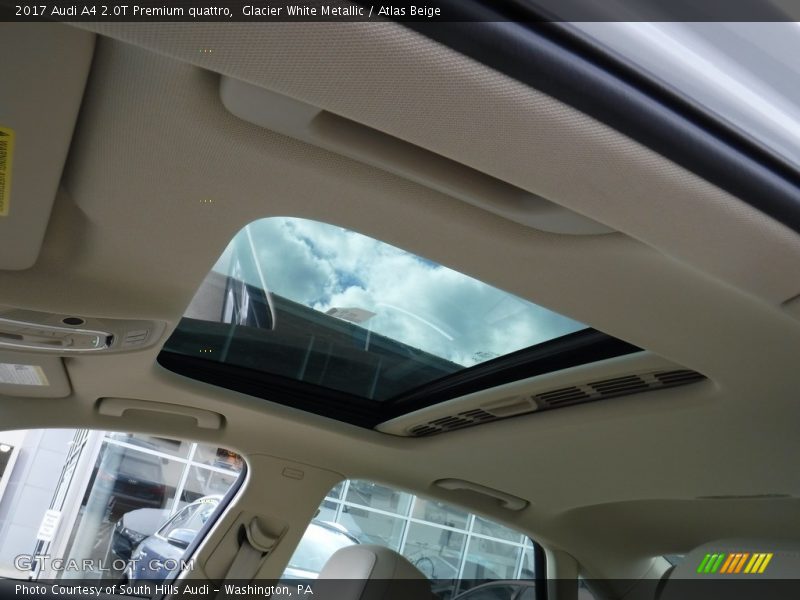 Glacier White Metallic / Atlas Beige 2017 Audi A4 2.0T Premium quattro