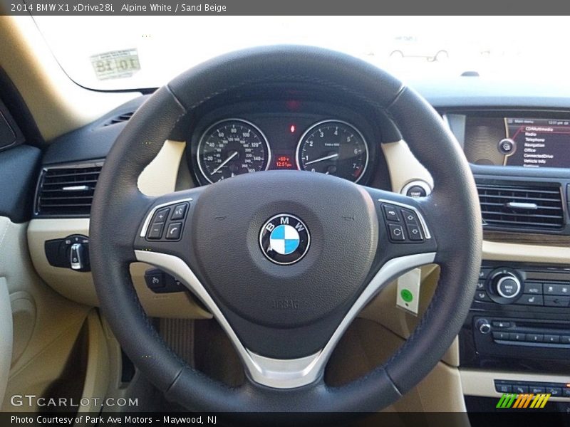 Alpine White / Sand Beige 2014 BMW X1 xDrive28i