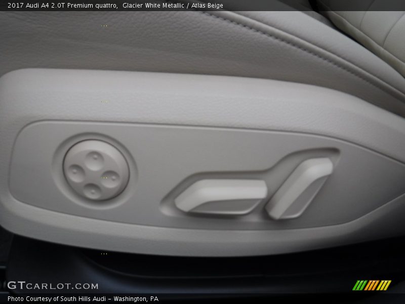 Glacier White Metallic / Atlas Beige 2017 Audi A4 2.0T Premium quattro