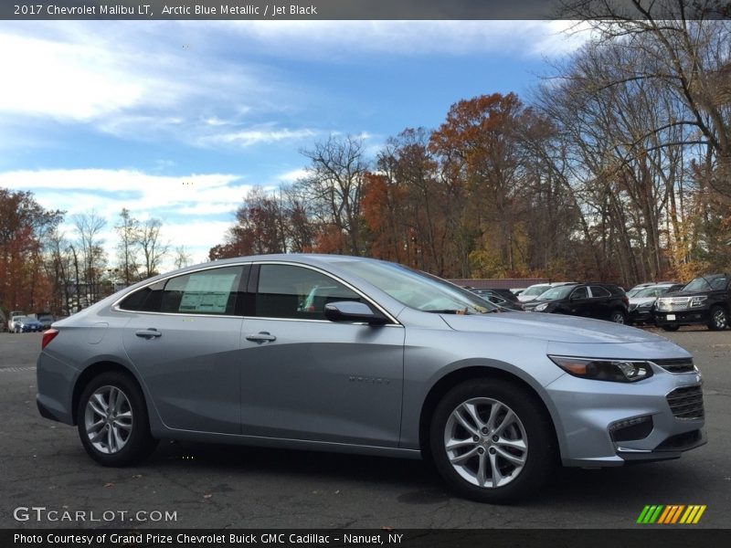 Arctic Blue Metallic / Jet Black 2017 Chevrolet Malibu LT