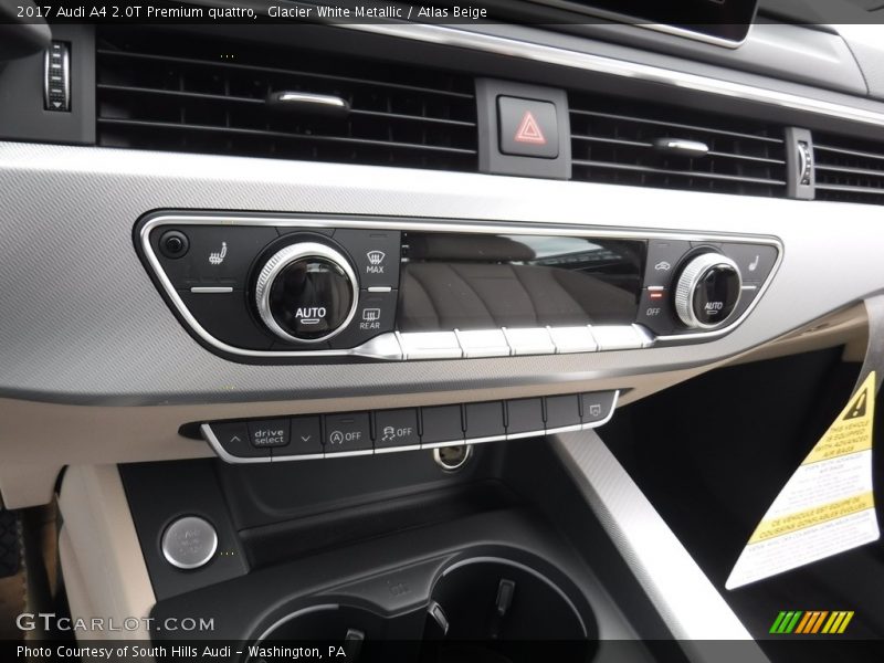 Glacier White Metallic / Atlas Beige 2017 Audi A4 2.0T Premium quattro
