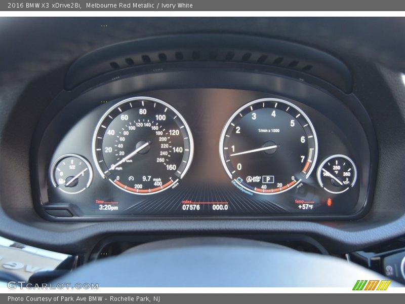 Melbourne Red Metallic / Ivory White 2016 BMW X3 xDrive28i