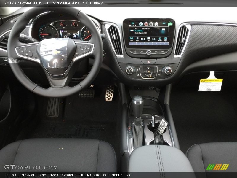 Arctic Blue Metallic / Jet Black 2017 Chevrolet Malibu LT