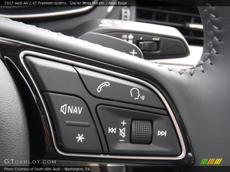 Glacier White Metallic / Atlas Beige 2017 Audi A4 2.0T Premium quattro