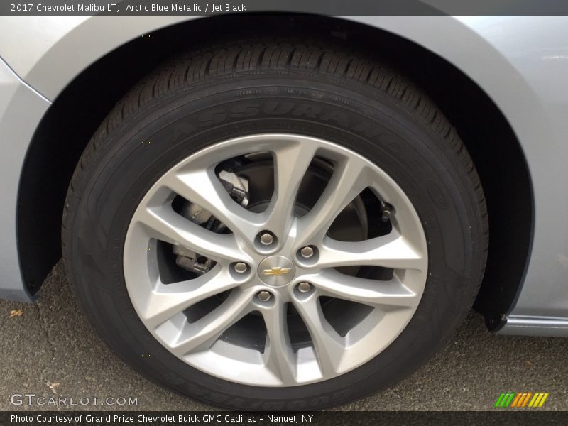 Arctic Blue Metallic / Jet Black 2017 Chevrolet Malibu LT