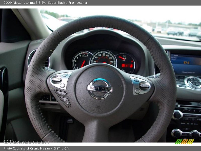 Super Black / Frost Leather 2009 Nissan Maxima 3.5 SV