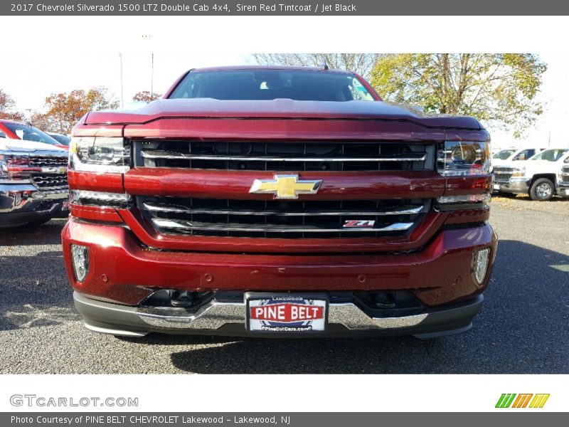 Siren Red Tintcoat / Jet Black 2017 Chevrolet Silverado 1500 LTZ Double Cab 4x4