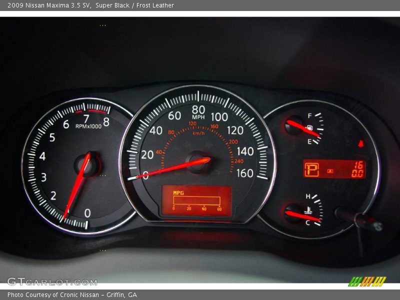 Super Black / Frost Leather 2009 Nissan Maxima 3.5 SV
