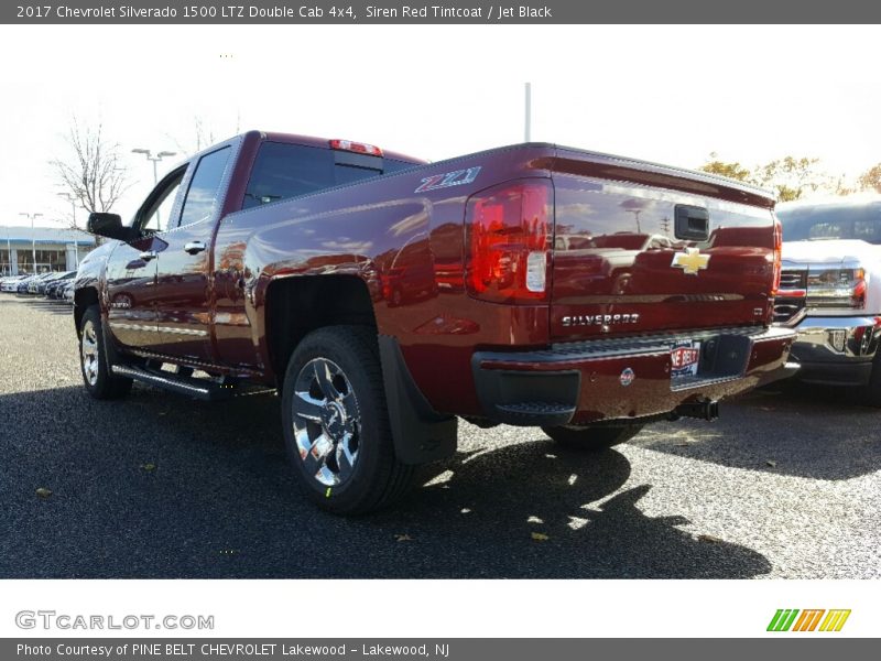 Siren Red Tintcoat / Jet Black 2017 Chevrolet Silverado 1500 LTZ Double Cab 4x4