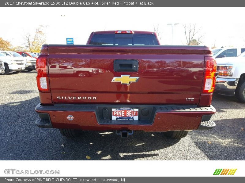 Siren Red Tintcoat / Jet Black 2017 Chevrolet Silverado 1500 LTZ Double Cab 4x4