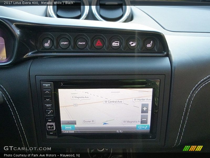 Navigation of 2017 Evora 400