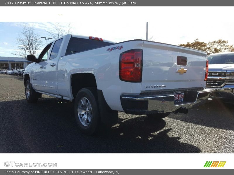 Summit White / Jet Black 2017 Chevrolet Silverado 1500 LT Double Cab 4x4