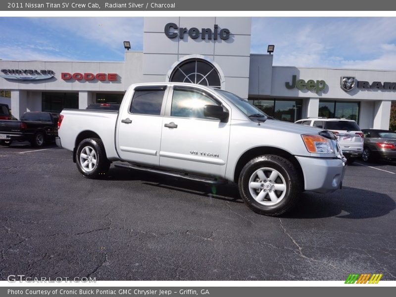 Radiant Silver / Charcoal 2011 Nissan Titan SV Crew Cab