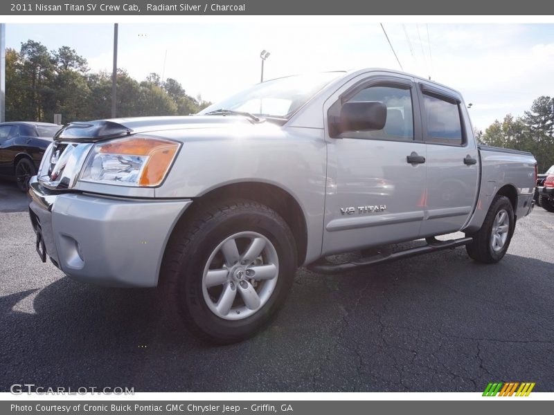Radiant Silver / Charcoal 2011 Nissan Titan SV Crew Cab