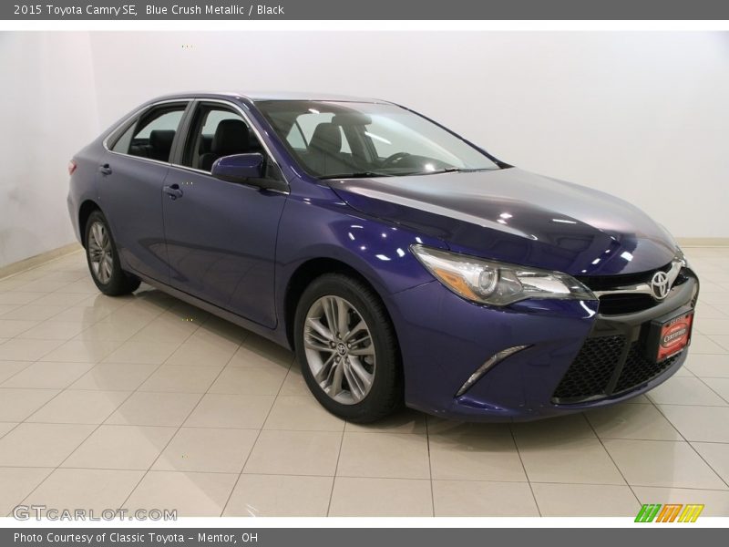 Blue Crush Metallic / Black 2015 Toyota Camry SE