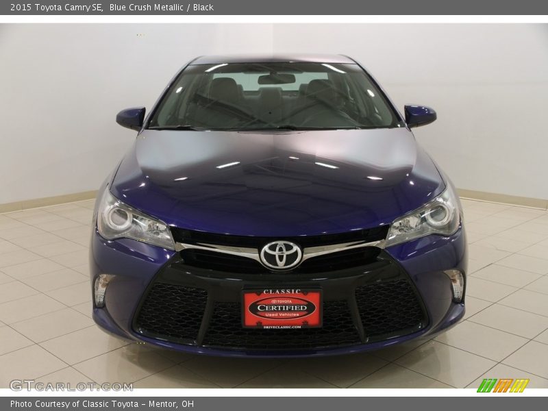 Blue Crush Metallic / Black 2015 Toyota Camry SE