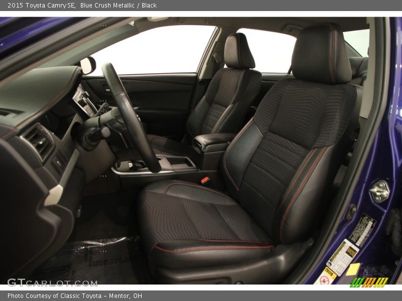 Blue Crush Metallic / Black 2015 Toyota Camry SE