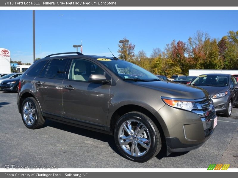 Mineral Gray Metallic / Medium Light Stone 2013 Ford Edge SEL