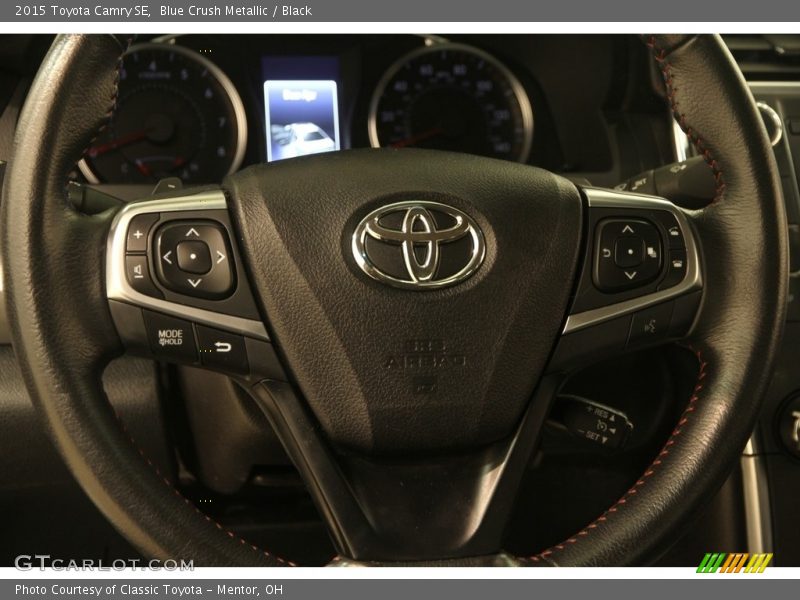 Blue Crush Metallic / Black 2015 Toyota Camry SE