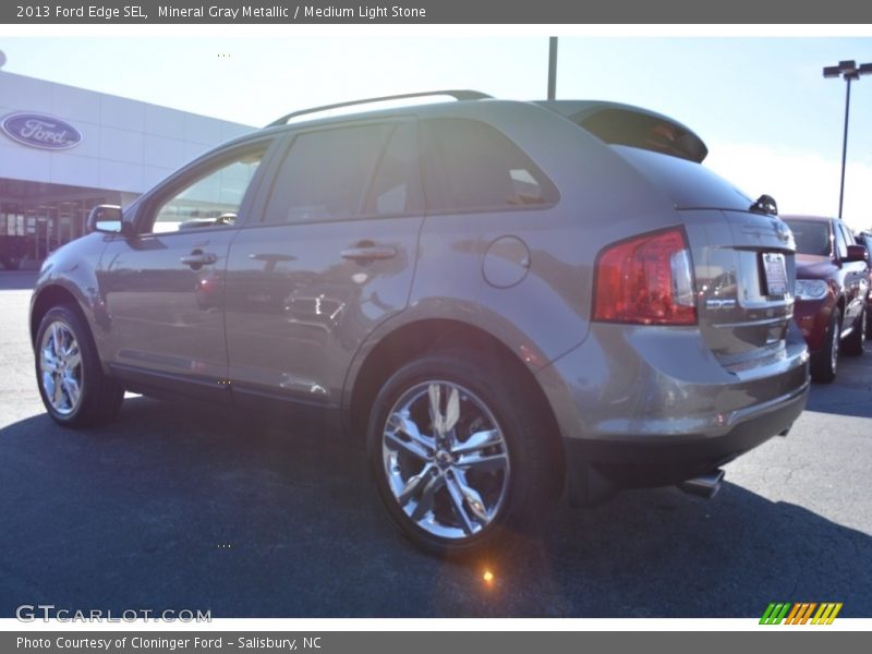 Mineral Gray Metallic / Medium Light Stone 2013 Ford Edge SEL