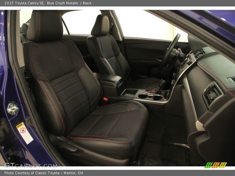 Blue Crush Metallic / Black 2015 Toyota Camry SE