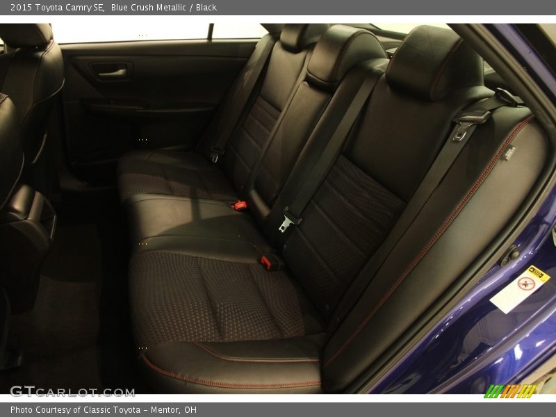 Blue Crush Metallic / Black 2015 Toyota Camry SE