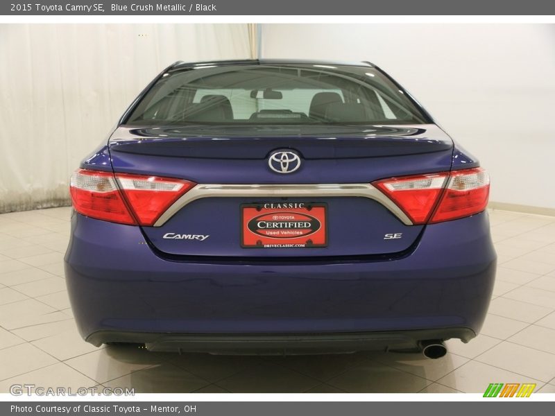 Blue Crush Metallic / Black 2015 Toyota Camry SE