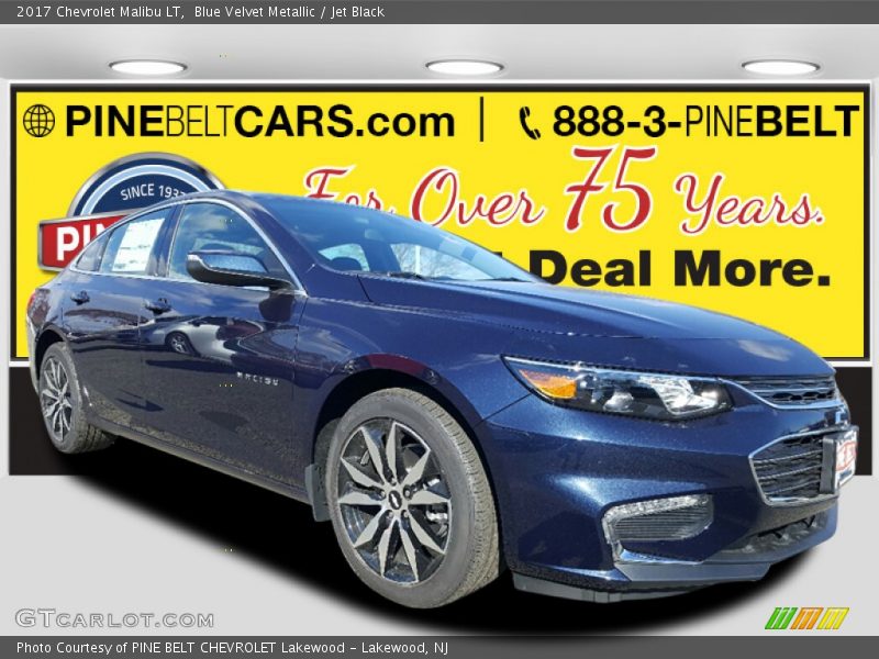 Blue Velvet Metallic / Jet Black 2017 Chevrolet Malibu LT