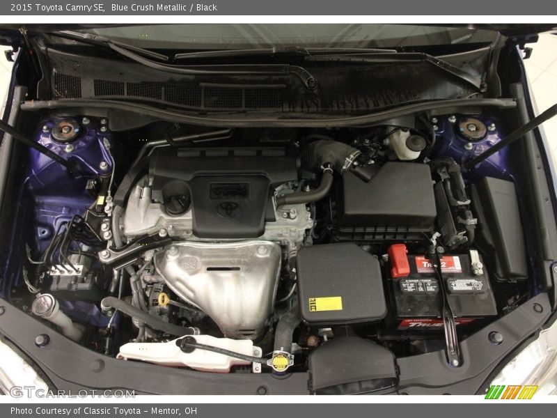 Blue Crush Metallic / Black 2015 Toyota Camry SE