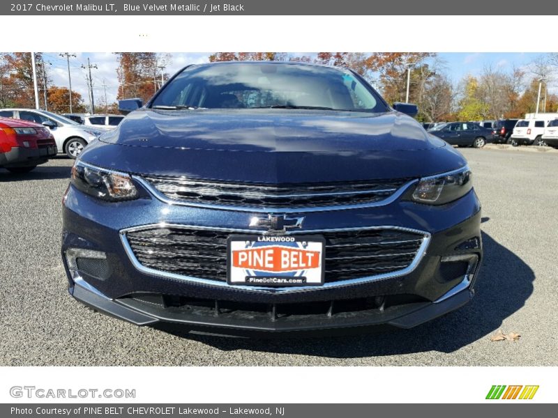 Blue Velvet Metallic / Jet Black 2017 Chevrolet Malibu LT