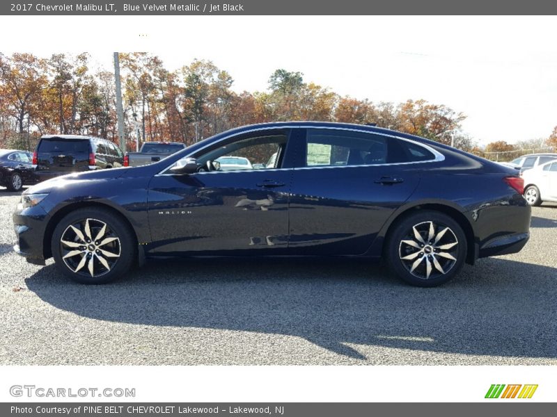 Blue Velvet Metallic / Jet Black 2017 Chevrolet Malibu LT