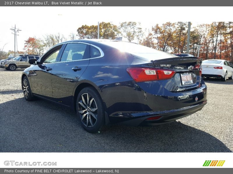 Blue Velvet Metallic / Jet Black 2017 Chevrolet Malibu LT