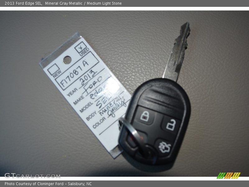 Mineral Gray Metallic / Medium Light Stone 2013 Ford Edge SEL