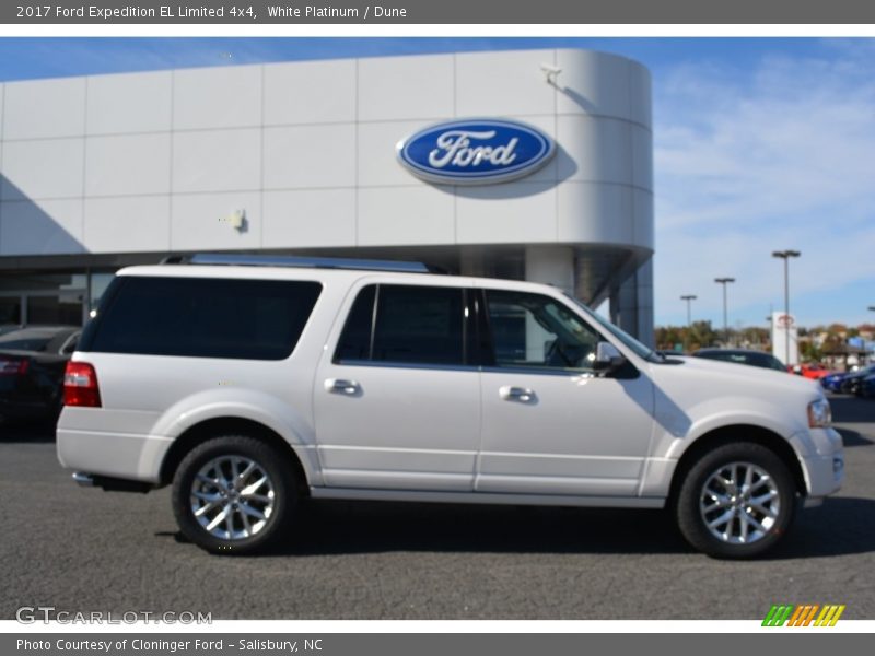 White Platinum / Dune 2017 Ford Expedition EL Limited 4x4