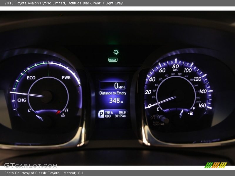 Attitude Black Pearl / Light Gray 2013 Toyota Avalon Hybrid Limited