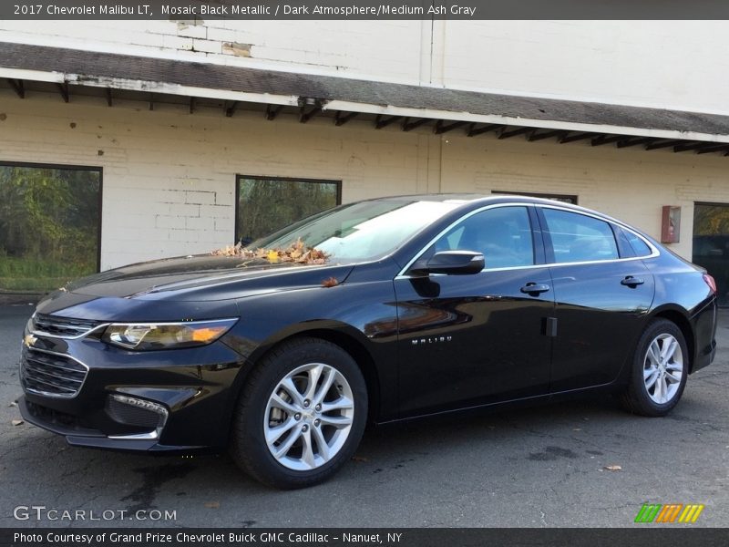 Mosaic Black Metallic / Dark Atmosphere/Medium Ash Gray 2017 Chevrolet Malibu LT