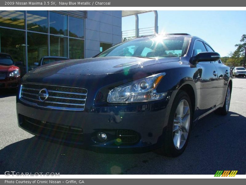 Navy Blue Metallic / Charcoal 2009 Nissan Maxima 3.5 SV