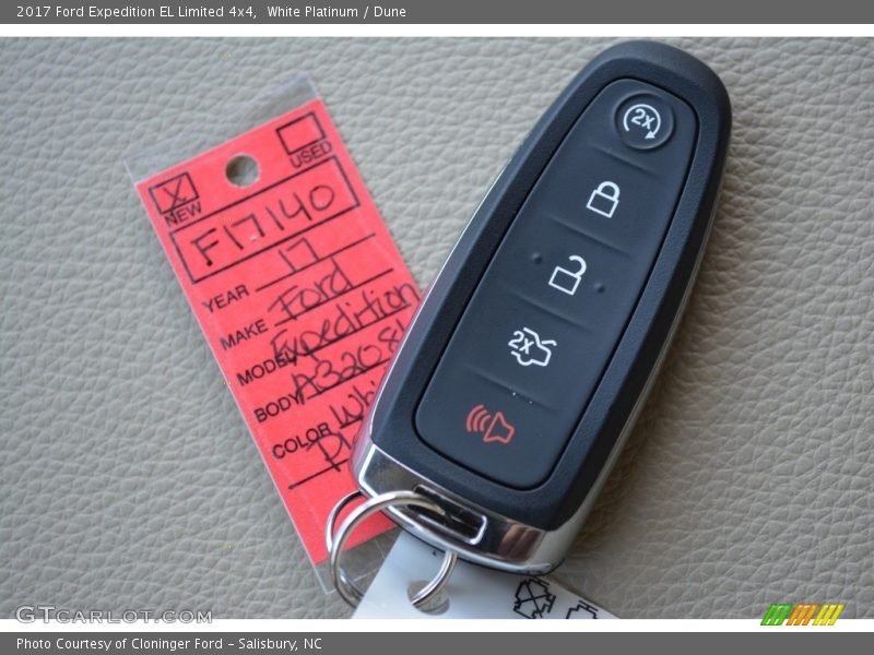 White Platinum / Dune 2017 Ford Expedition EL Limited 4x4