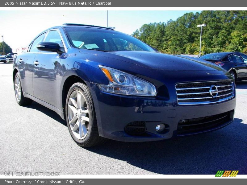 Navy Blue Metallic / Charcoal 2009 Nissan Maxima 3.5 SV