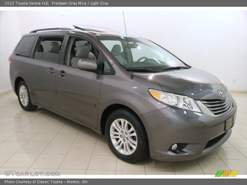 Predawn Gray Mica / Light Gray 2013 Toyota Sienna XLE