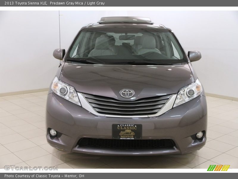 Predawn Gray Mica / Light Gray 2013 Toyota Sienna XLE