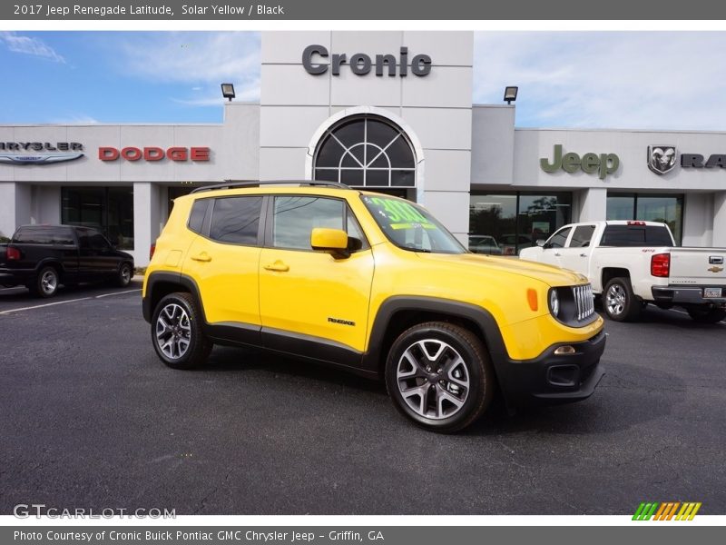 Solar Yellow / Black 2017 Jeep Renegade Latitude