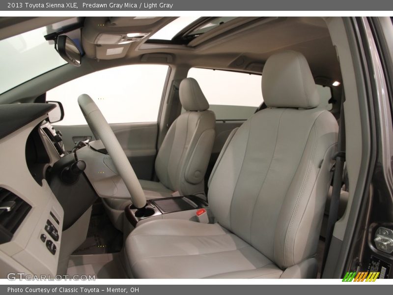 Predawn Gray Mica / Light Gray 2013 Toyota Sienna XLE