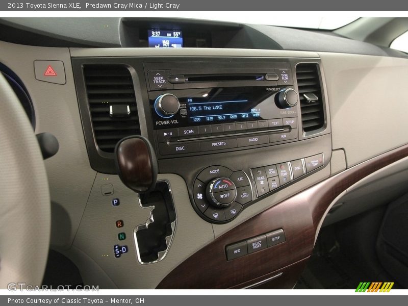 Predawn Gray Mica / Light Gray 2013 Toyota Sienna XLE