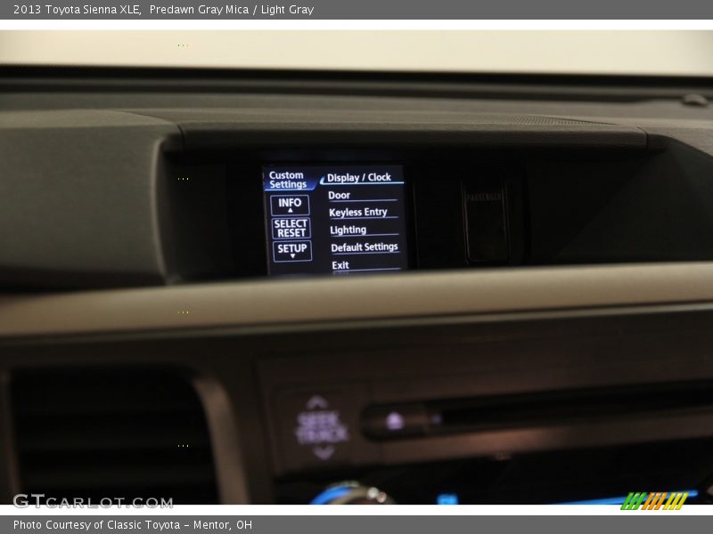 Predawn Gray Mica / Light Gray 2013 Toyota Sienna XLE