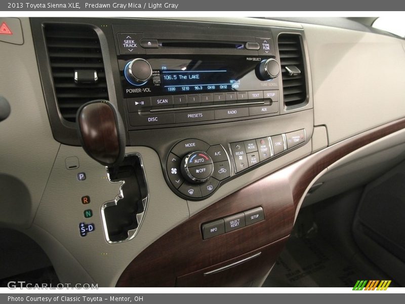 Predawn Gray Mica / Light Gray 2013 Toyota Sienna XLE