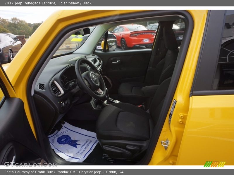 Solar Yellow / Black 2017 Jeep Renegade Latitude