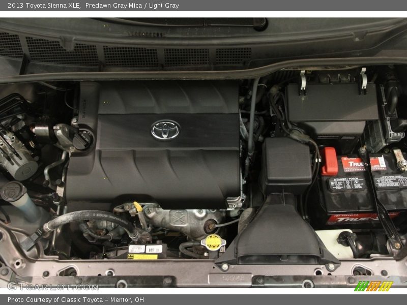 Predawn Gray Mica / Light Gray 2013 Toyota Sienna XLE