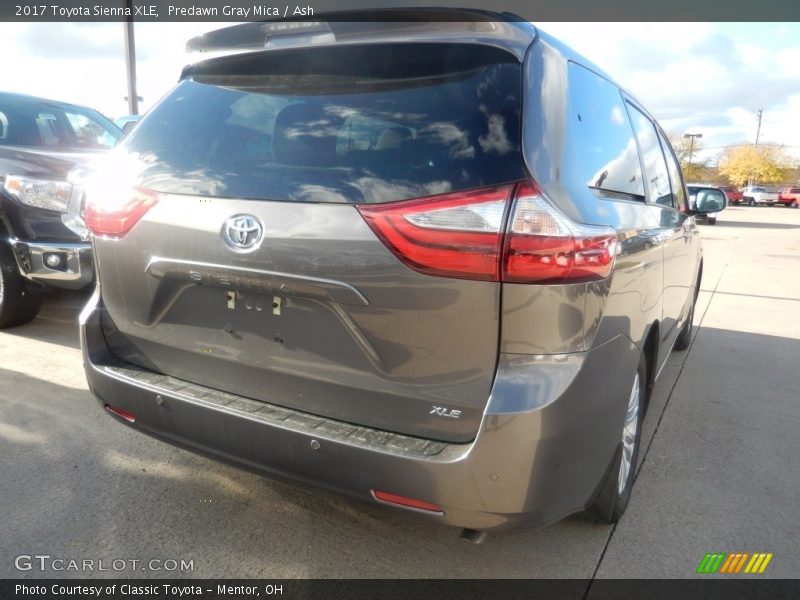 Predawn Gray Mica / Ash 2017 Toyota Sienna XLE